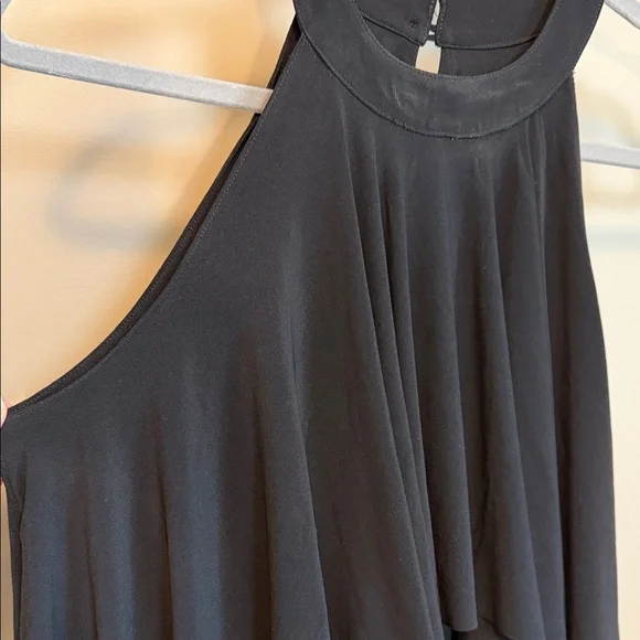 Koh Koh Size Medium Elegant Black Halter Sleeveless Maxi Dress - Picture 8 of 11